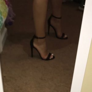 Black Strapped Pumps